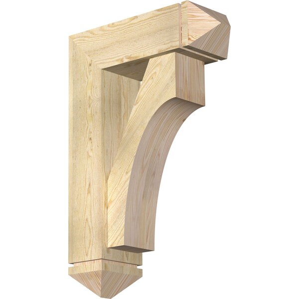 Ekena Millwork Westlake Arts and Crafts Rough Sawn Bracket w/ Offset Brace, Douglas Fir, 8"W x 24"D x 36"H BKT0806X24X36WTL03RDF - main